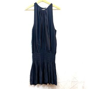 NWT Ramy Brook Navy Paris Sleeveless Designer Mini Dress, Elastic Waist- Size XL